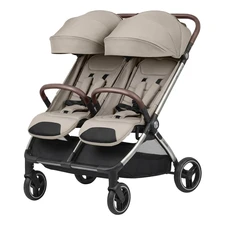 Прогулочная коляска Carrello Link CRL-6533 Island Beige бежевая двухместная